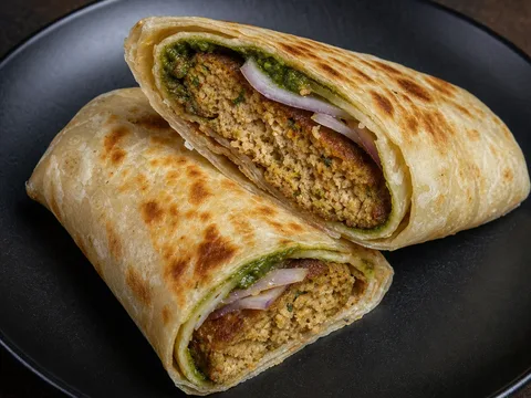 Chicken Kebab Paratha