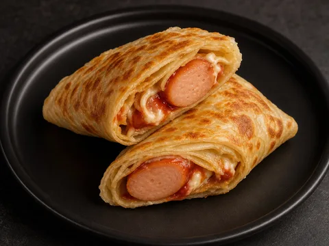 Hot Dog Paratha
